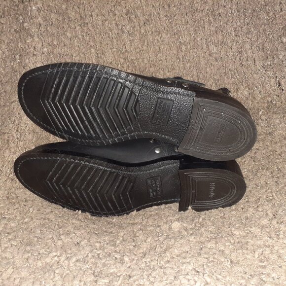 BOULET-Engineer Biker Boot-Black Leather-Studded-Side Zip-Buckle Strap-Sz 10-NEW - Picture 9 of 9